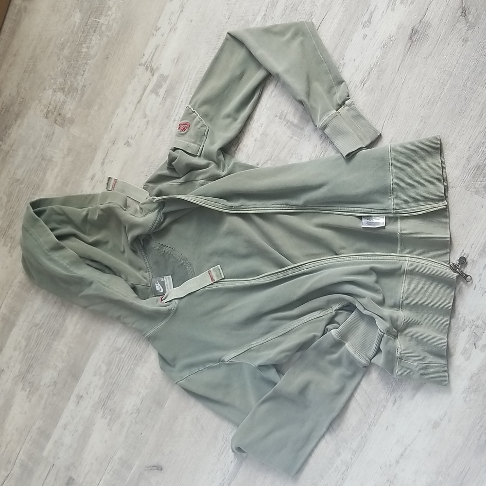 Nike Army Green Medium Women's Zip Hoodie
